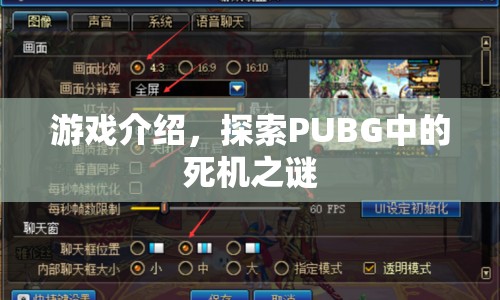 探索PUBG中的死機之謎，游戲介紹