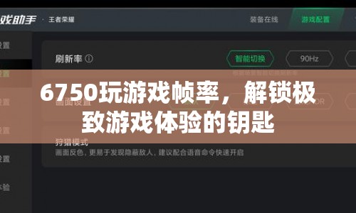 6750解鎖極致游戲體驗，提升游戲幀率的秘訣  第1張