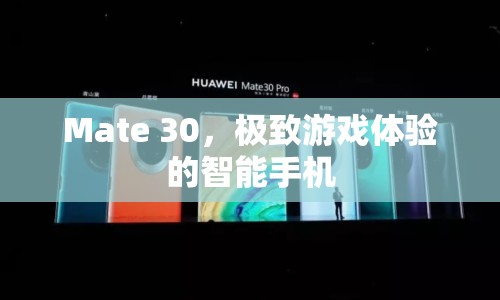 Mate 30，打造極致游戲體驗的智能旗艦