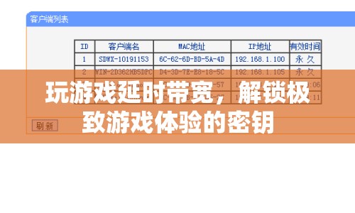 解鎖極致游戲體驗，游戲延時與帶寬的奧秘