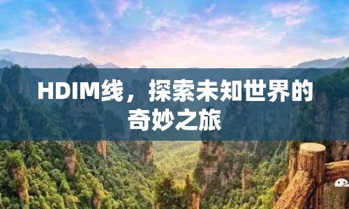 HDIM線，探索未知世界的奇妙之旅