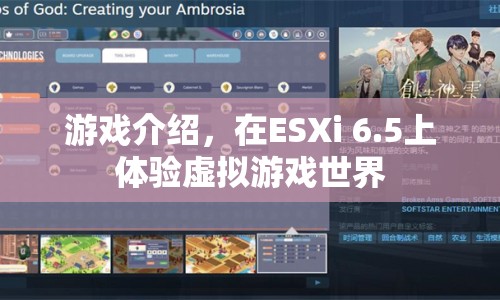 在ESXi 6.5上體驗虛擬游戲世界，游戲介紹