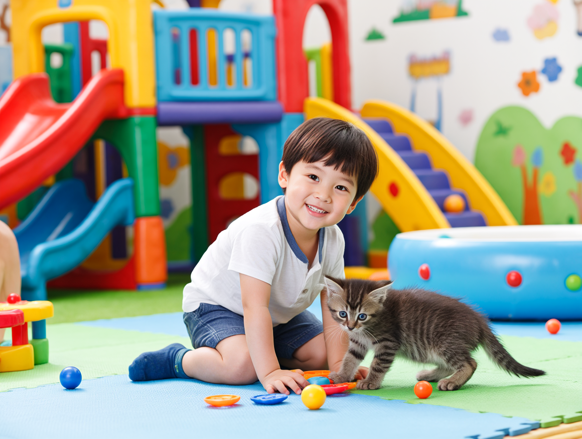 幼兒小貓啟蒙樂園，趣味橫生的游戲時光